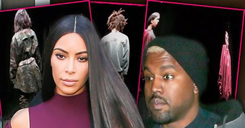//kanye west yeezy fashion show trash drama kim kardashian pp