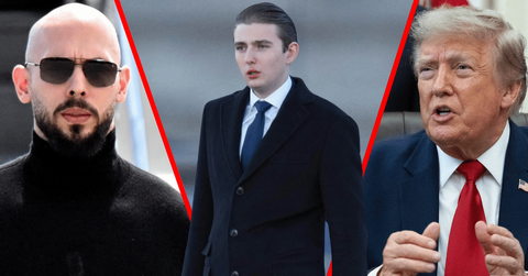 Photo of Andrew Tate, Barron Trump, Donald Trump