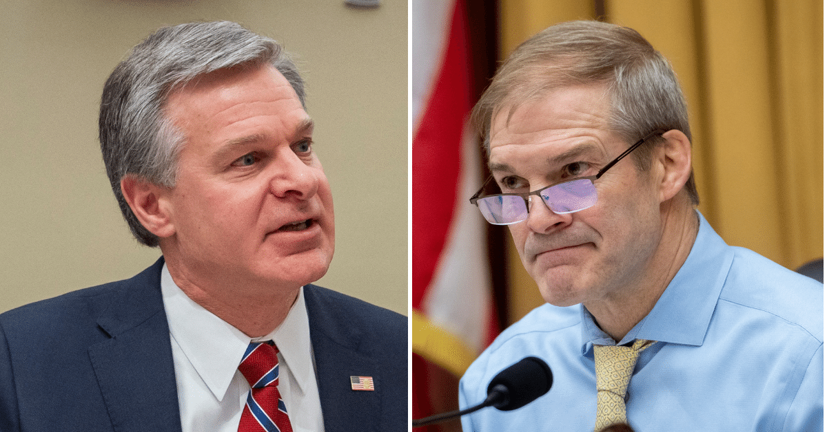 Rep. Jim Jordan Subpoenas FBI Director Wray Over 'Chilling' Memo On ...