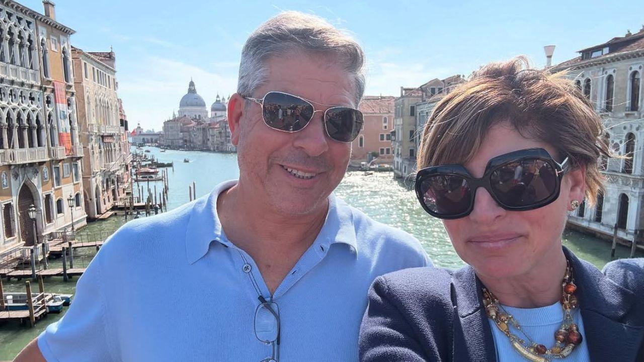 Photo of Jonathan Steinberg and Maria Bartiromo