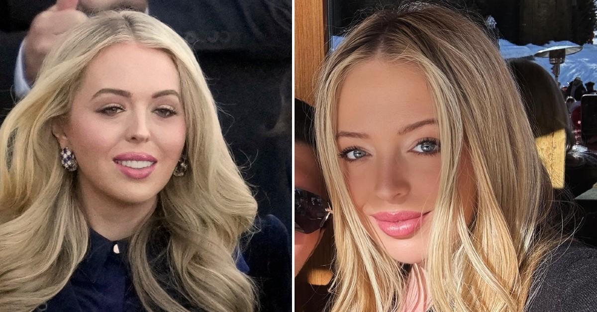 Split photos of Tiffany Trump.