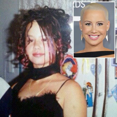 Hair-y Go Again! Amber Rose Almost Unrecognizable In Old Photo Of Herself  With Head Full Of Curls!