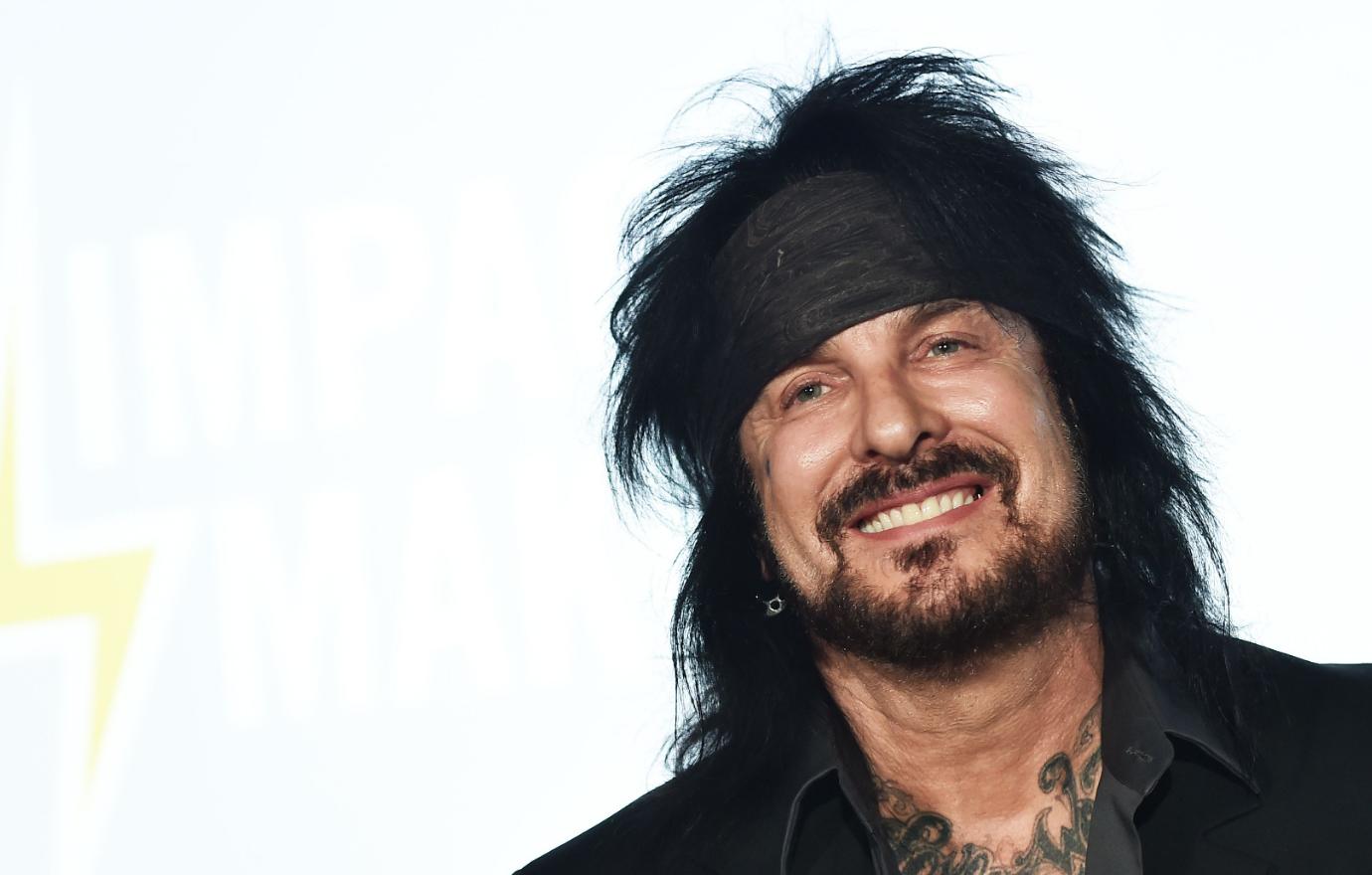 Nikki Sixx in bandana