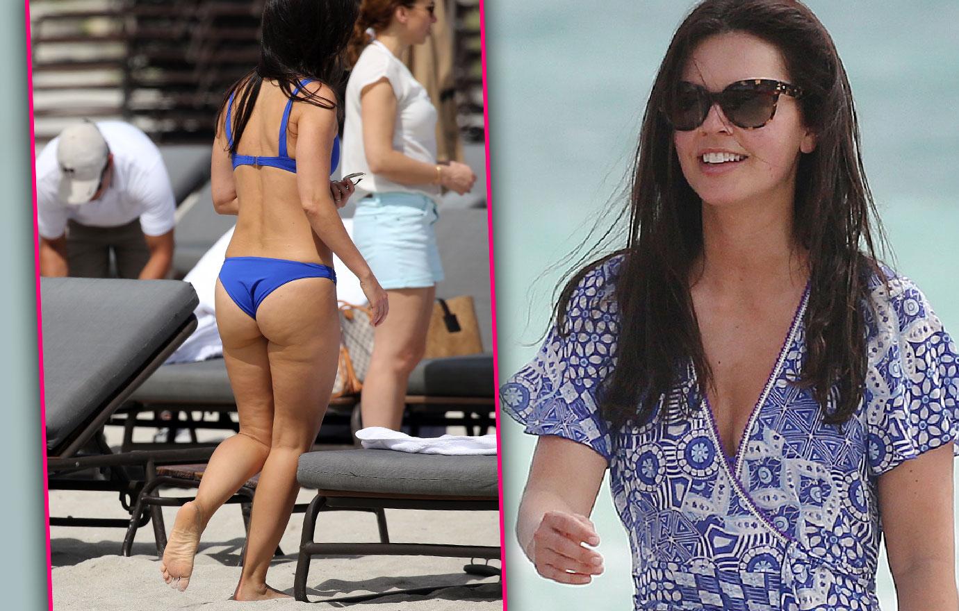 TV chef Katie Lee flaunted her bikini body while on a Miami trip with husba...