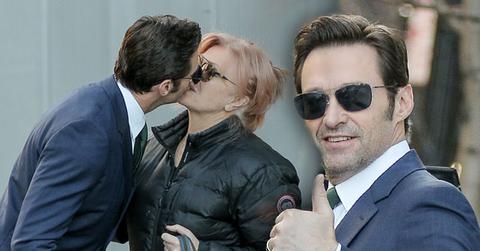 //hugh jackman kissing love wife deborra lee furness pp