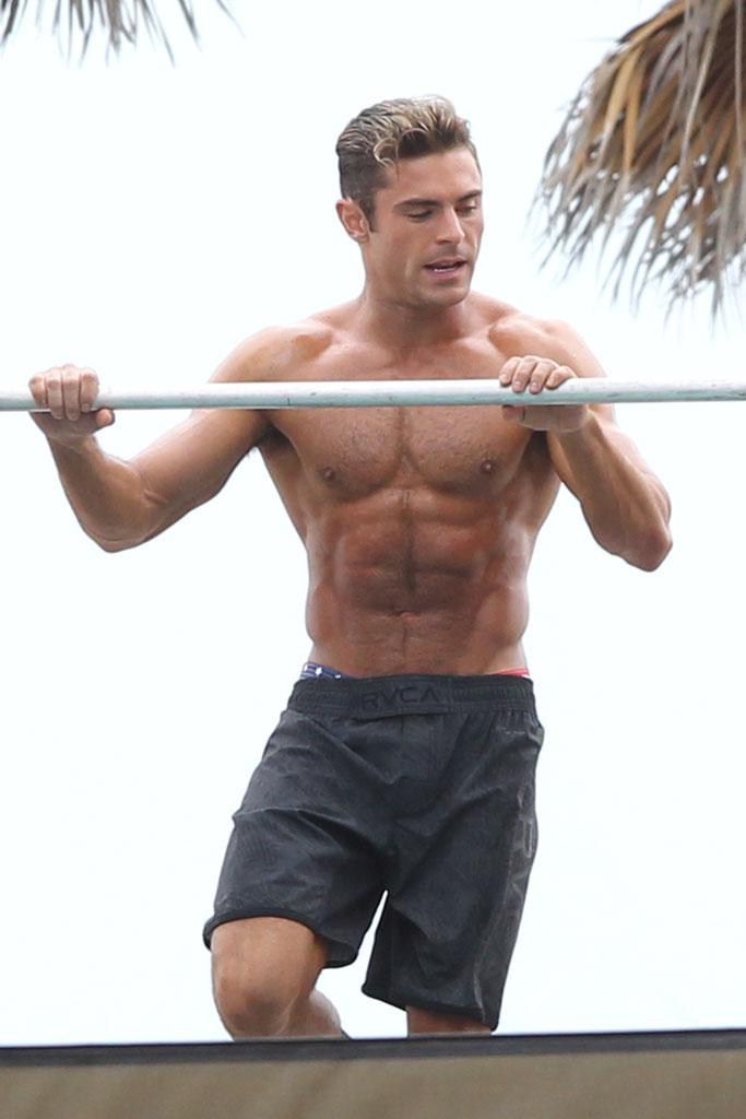 Zac Efron Muscles Workout Miami Beach