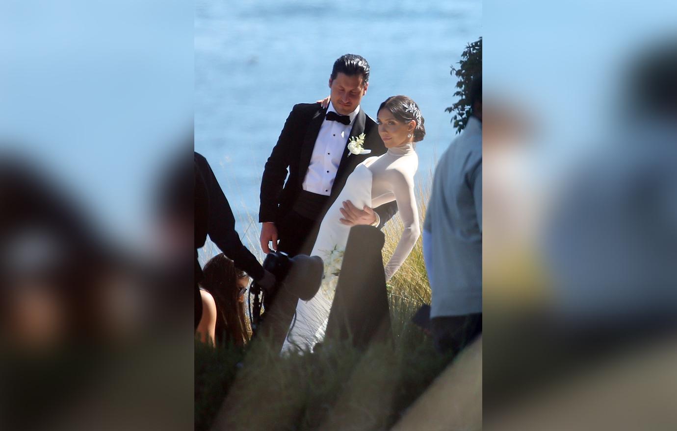 Inside val chmerkovskiy tuxedo jenna johnsons wedding dress