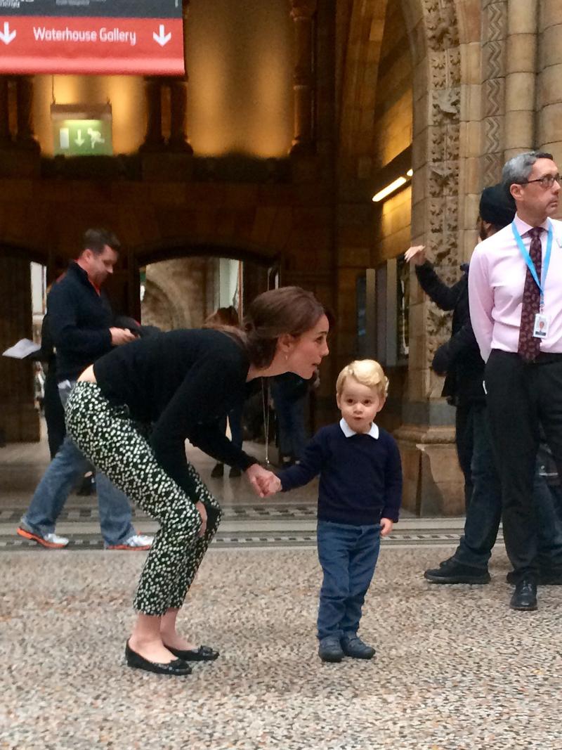 Kate Middleton Prince George Natural History Museum