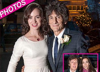 //ronnie wood sally humphries wedding post
