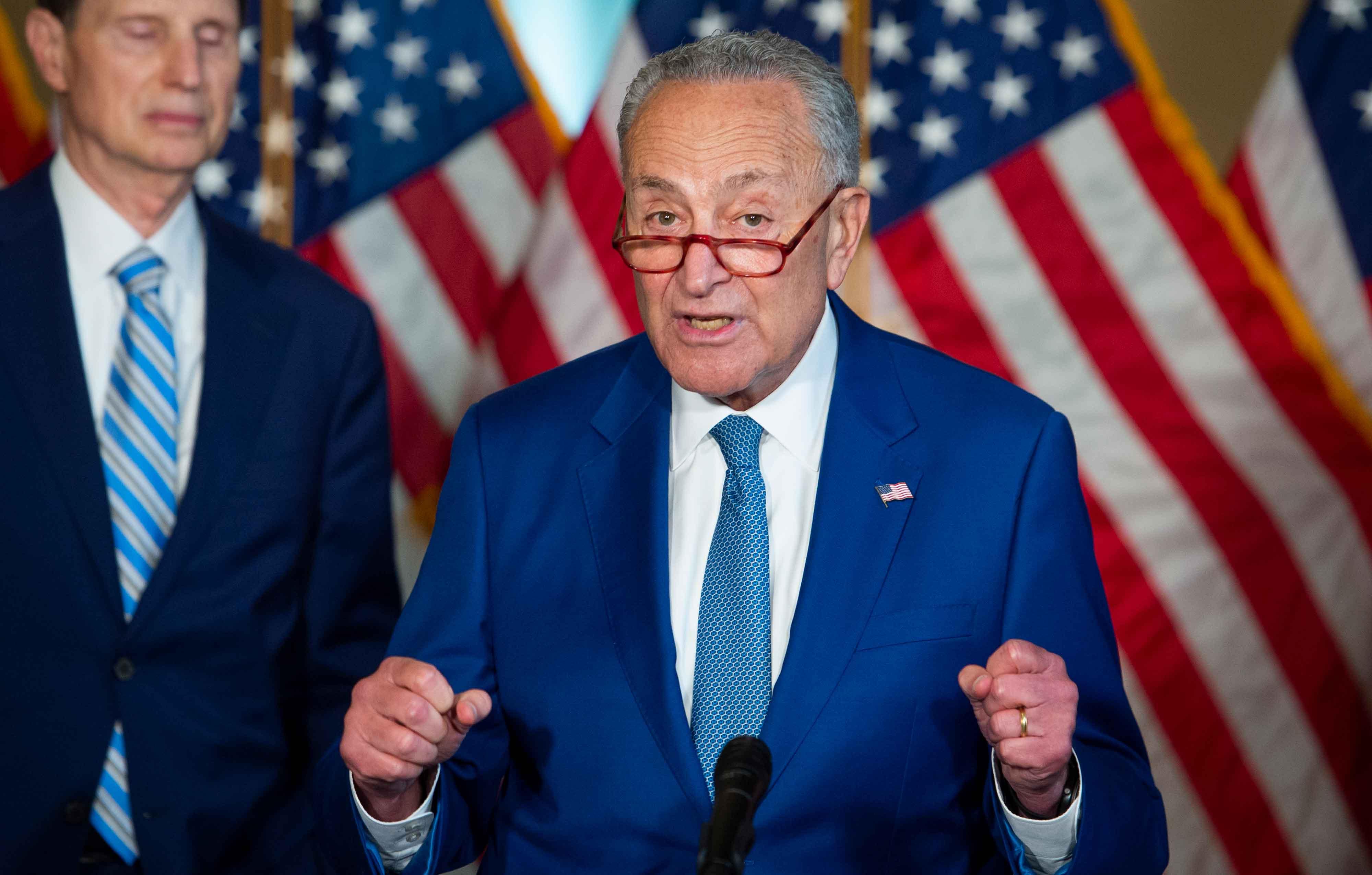 chuck schumer caught telling biden dems are in danger