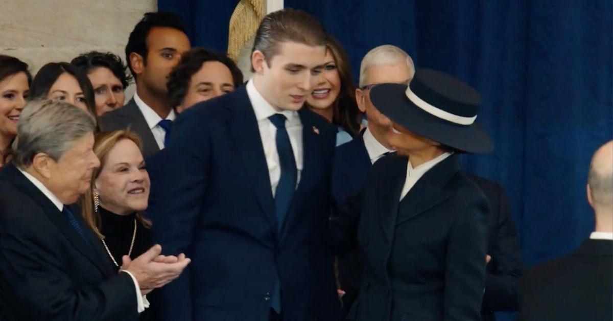 Photo of Barron and Melania Trump