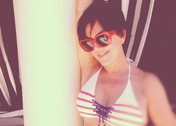 //kris jenner patriotic bikini