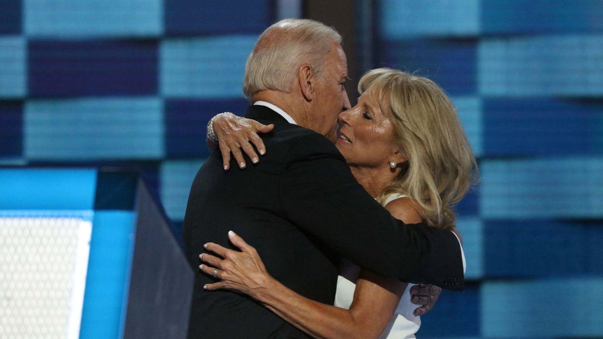 A photo of Jill and Joe Biden