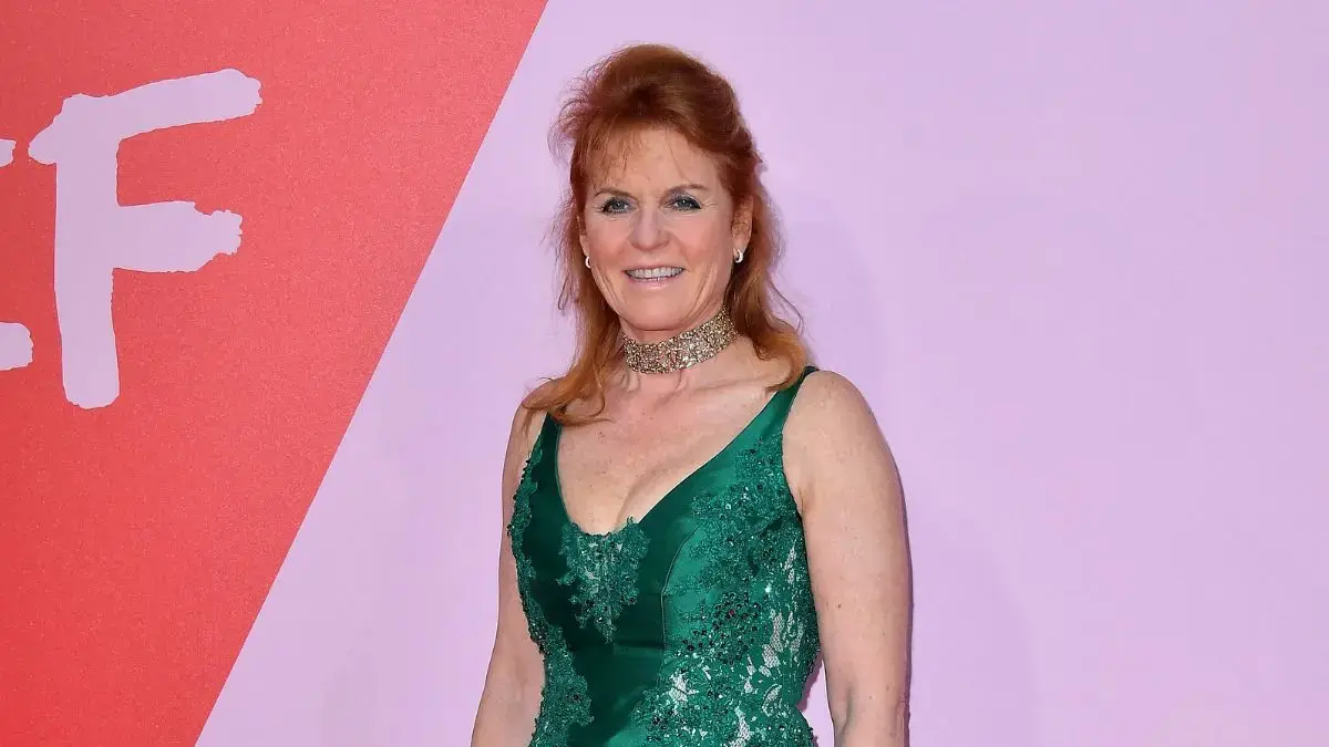 Sarah Ferguson was spotted wearing glasses with her hair tucked into a cap.