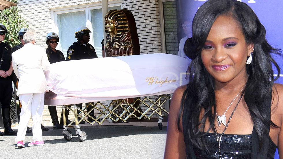 The Tragic Day Continues First Sighting Of Bobbi Kristina Brown S Casket See The