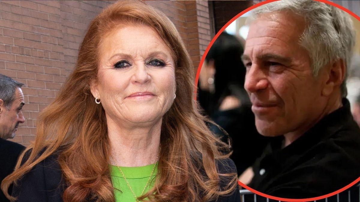 Split photos of Sarah Ferguson and Jeffrey Epstein