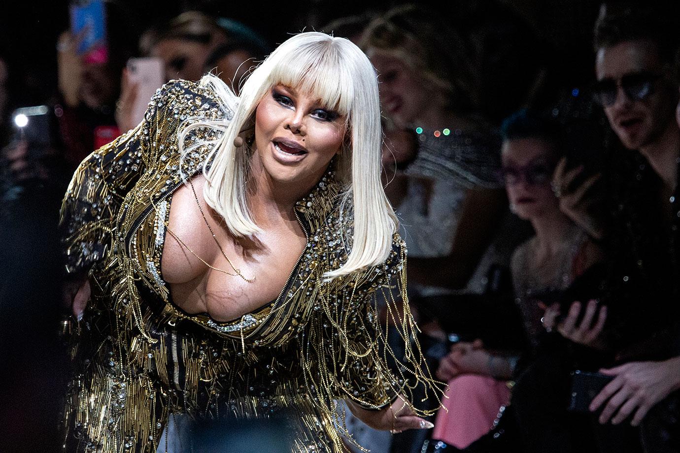 Lil Kim Unrecognizable The Blonds Fashion Show NYC