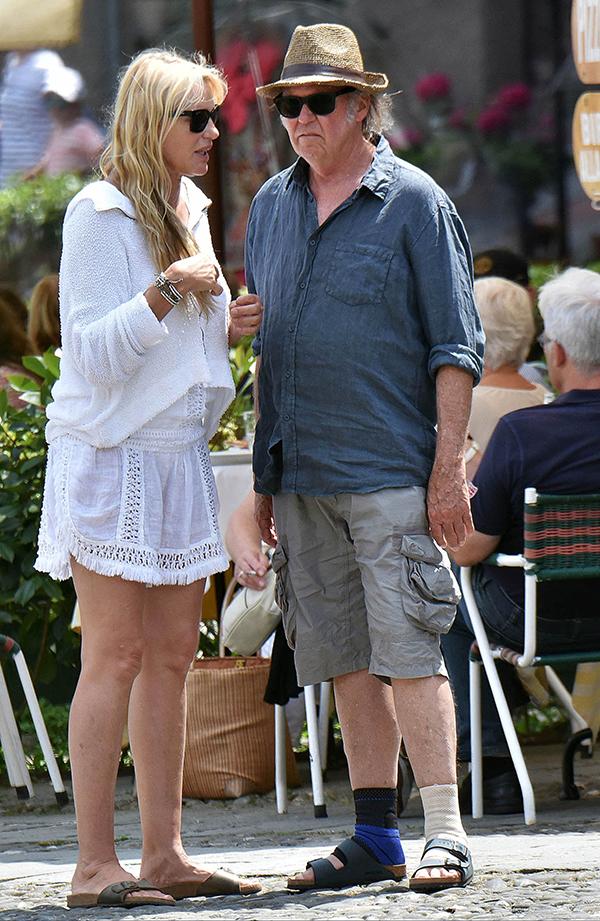 //daryl hannah neil young romantic getaway portofino italy