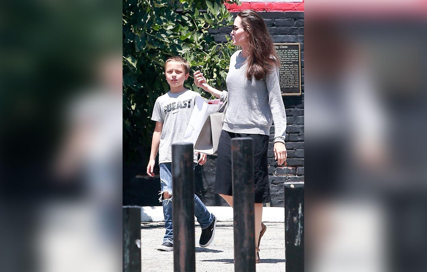 Angelina Jolie Son Knox Shop For Toys