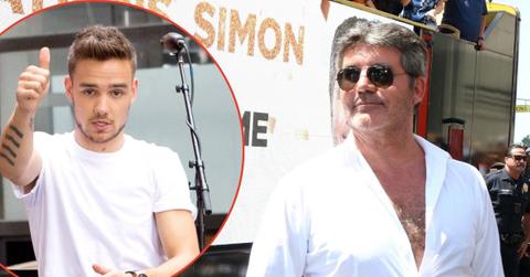 Photo of Liam Payne and Simon Cowell