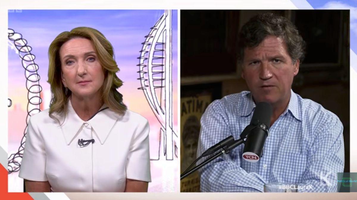 image of Carlson said he disagrees with Fuentes' controversial rhetoric.