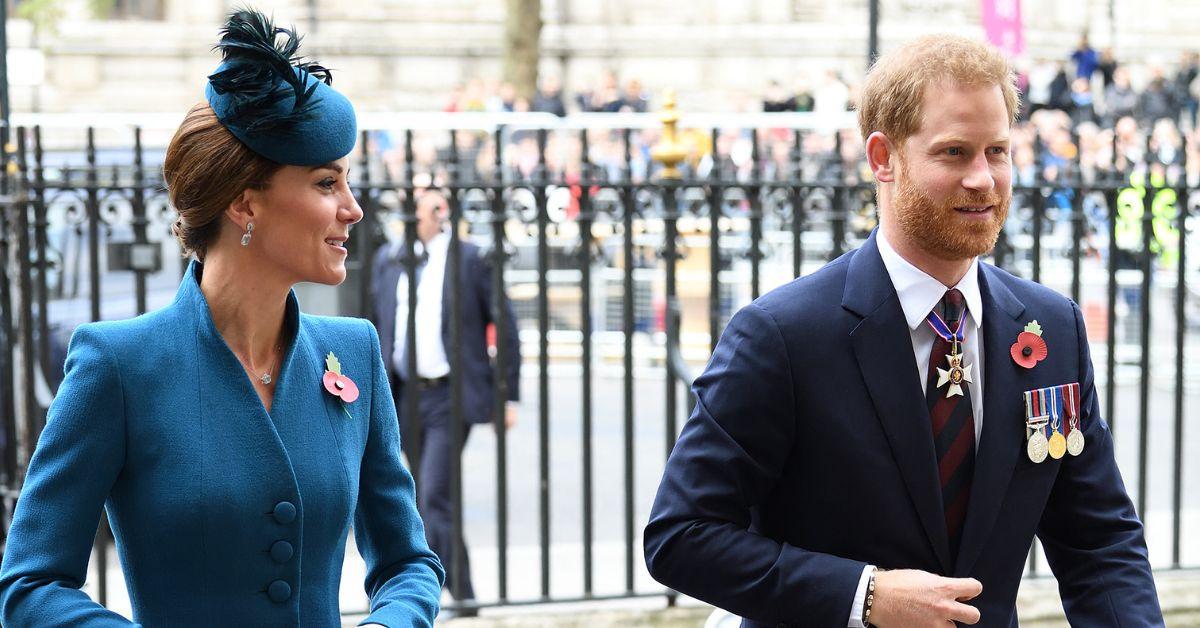 Photo of Kate Middleton and Prince Harry.