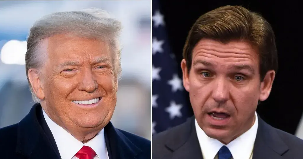 donald trump ron desantis major blow  presidential bid targeted attack jpg