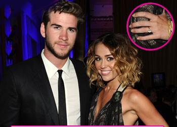 //miley cyrus not engaged liam hemsworth