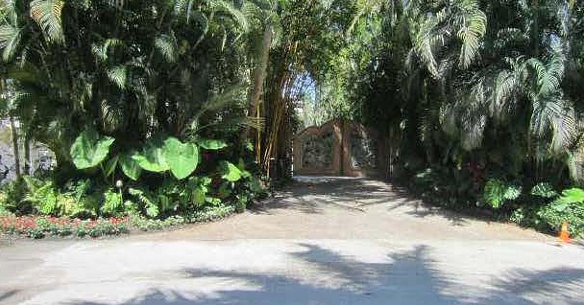 Front Gate Entrance to Miami Mansion