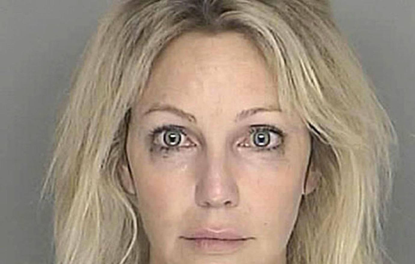 A mugshot of Heather Locklear.