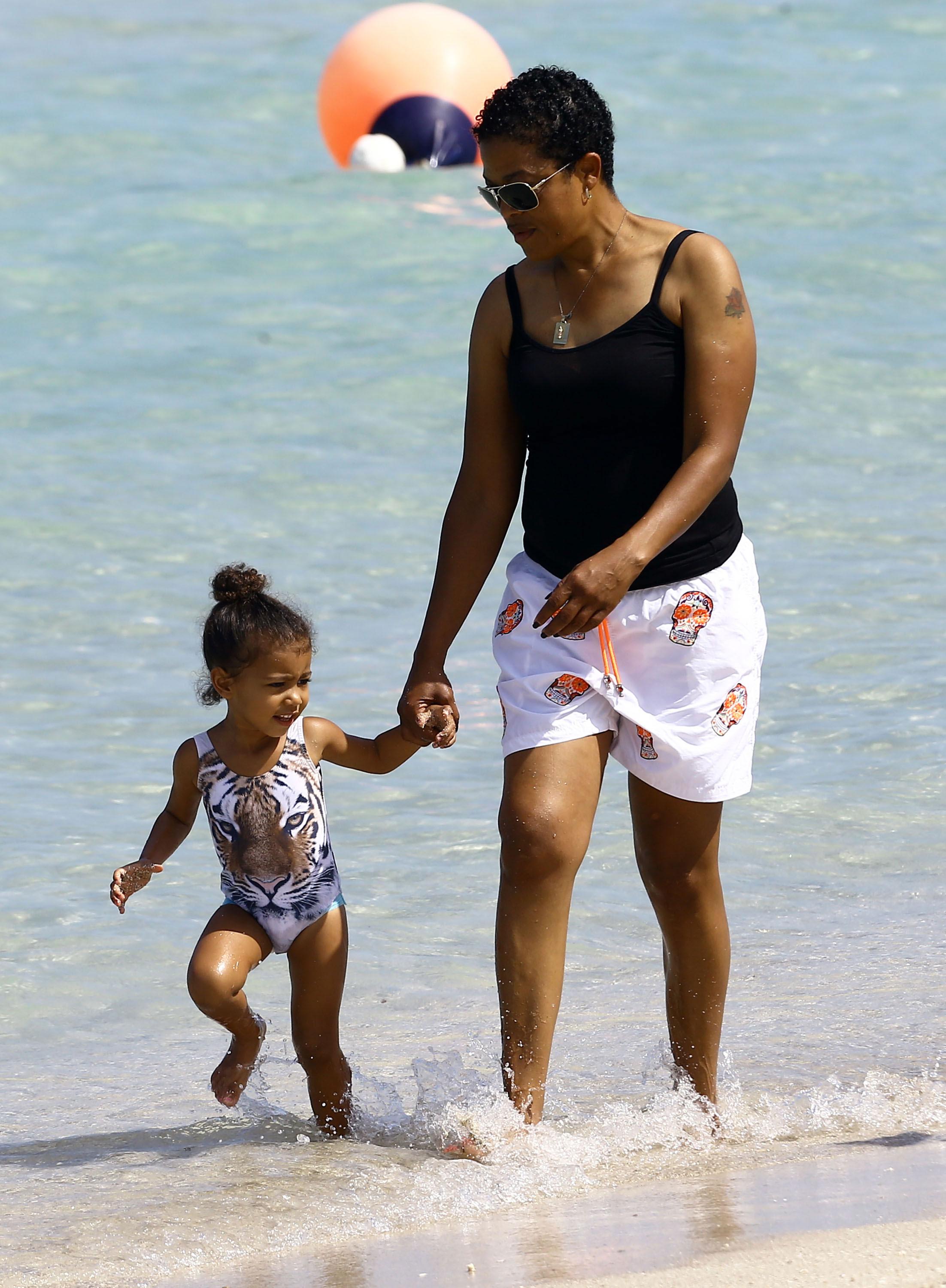 North West Tiger Swimsuit Beach Miami