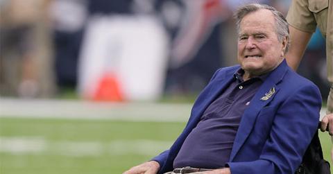 //george h w bush hospitalized shortness breath pp