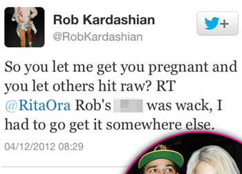 //rita ora rob kardashian feud