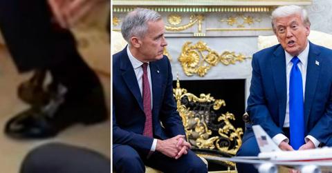 Photo of Donald Trump and Mark Carney