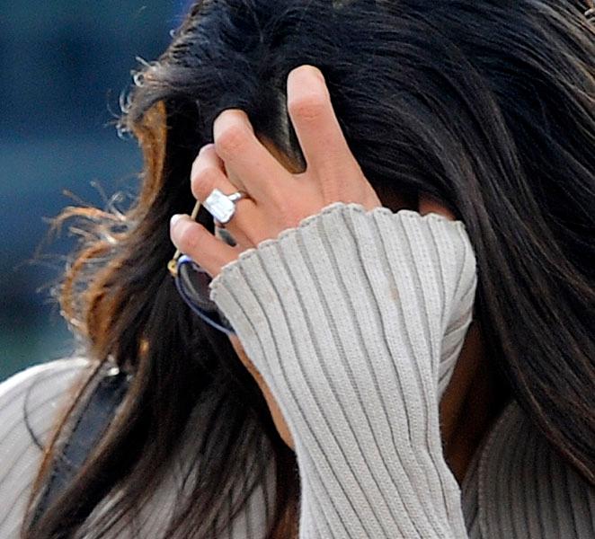 Amal Alamuddin Engagement Ring Heathrow