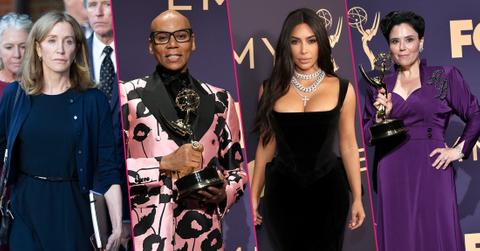 (L-R) Kim Kardashian, Patrica Arquette, Felicity Huffman, RuPaul