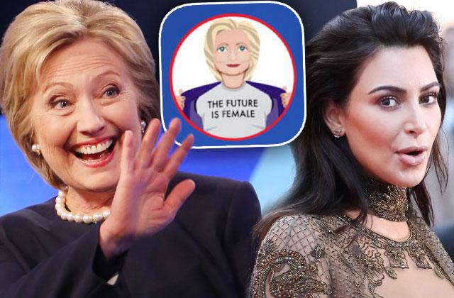 Hillary Clinton Emoji Kim Kardashian Wants Millennial Vote