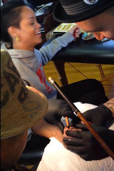 //rihanna tattoo new zealand