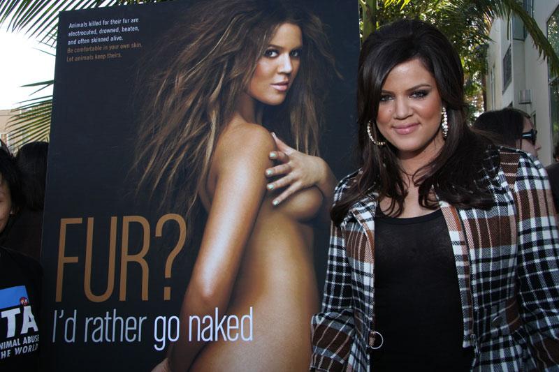 Khloe Kardashian Caught Wearing Fur After PETA Campaign