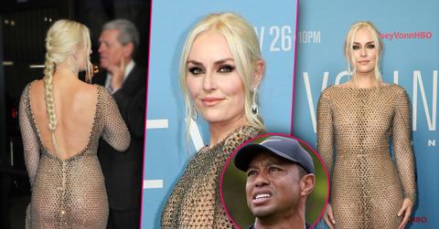 Lindsey Vonn, Dons See-Through Dress At Film Premiere