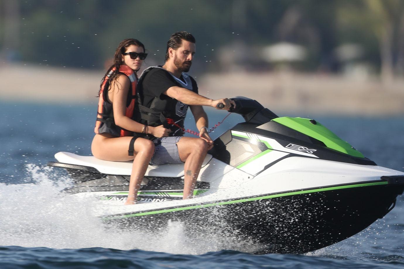 //scott disick sofia richie yacht slide fun