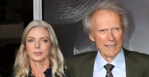 Photo of Christina Sandera and Clint Eastwood.