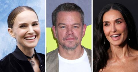 Composite photo of Natalie Portman, Matt Damon, Demi Moore