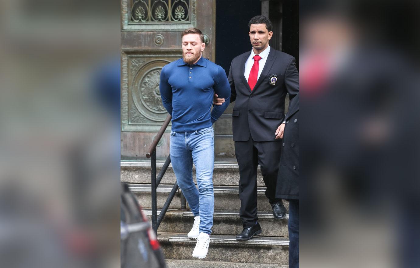 //Conor McGregor Leaves Precinct Attack