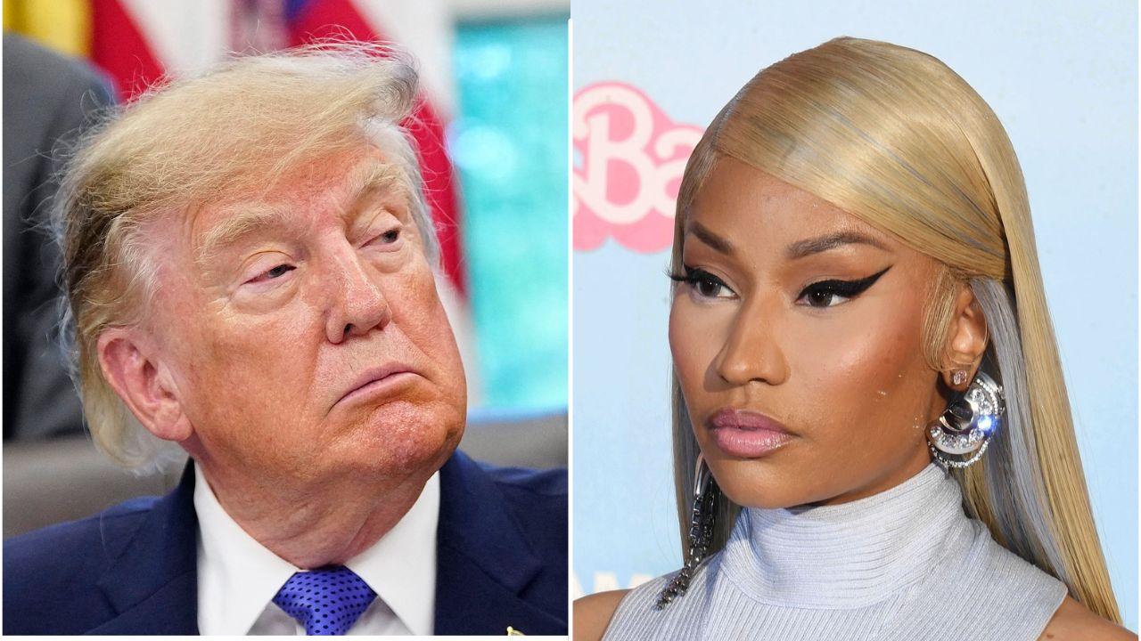 picture of Donald Trump and Nicki Minaj