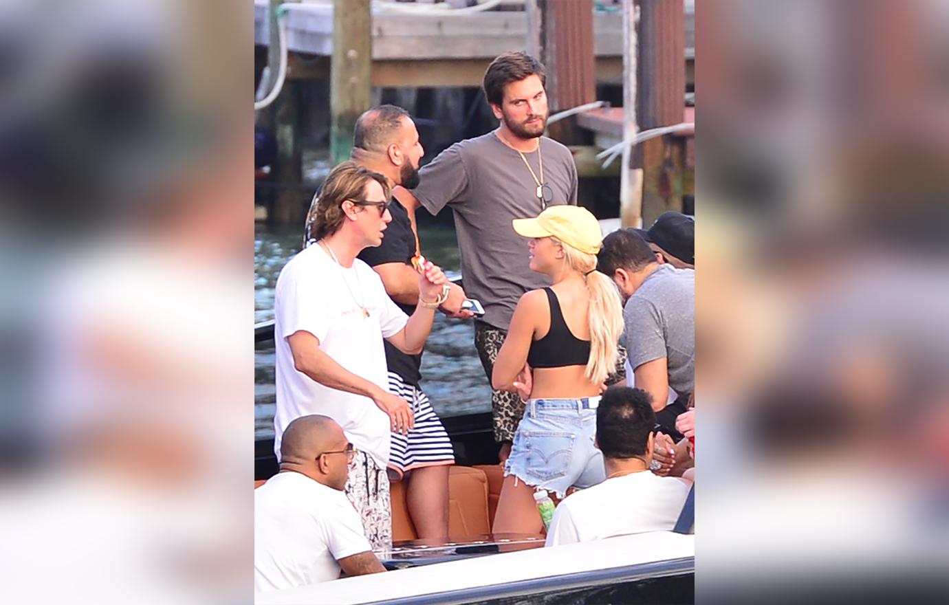 Scott Disick Sophia Richie Boat Miami