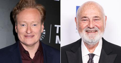 split image of Conan O'Brien and Rob Reiner