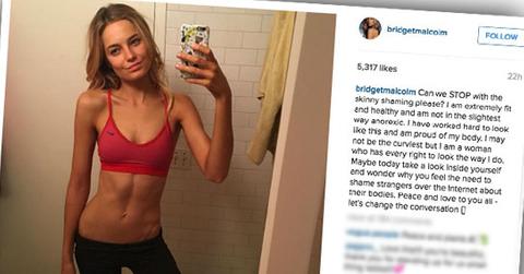 //bridget malcolm victorias secret model skinny shaming pp