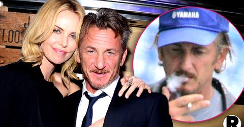 Sean Penn Fiancée Charlize Theron Smoking
