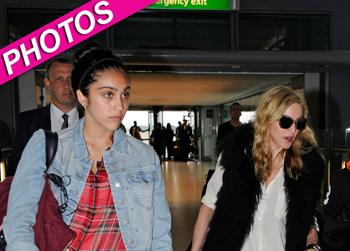 //madonna lourdes heathrow splash